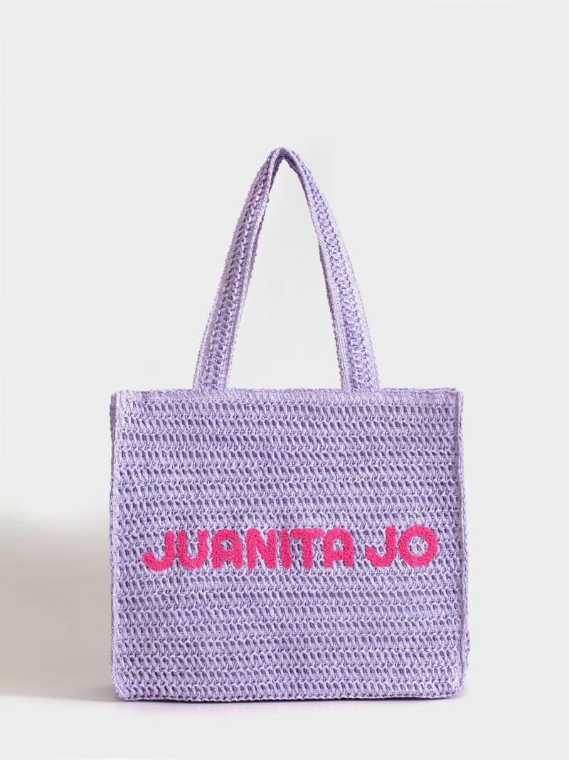 Cartera de playa lila Mallorca