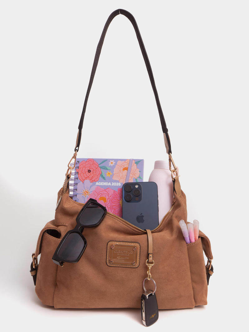 Cartera de Hombro Camel Montana